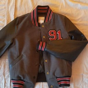 Leather Letterman Jacket